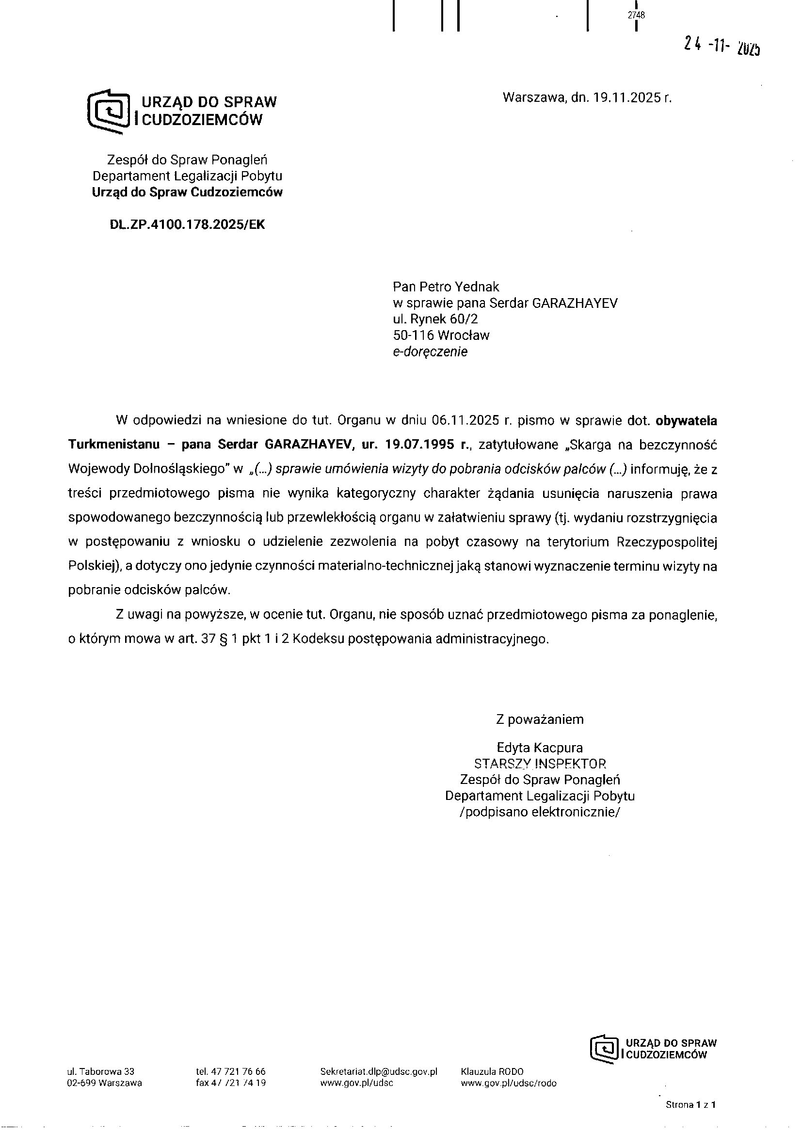 Urząd do Spraw Cudzoziemców