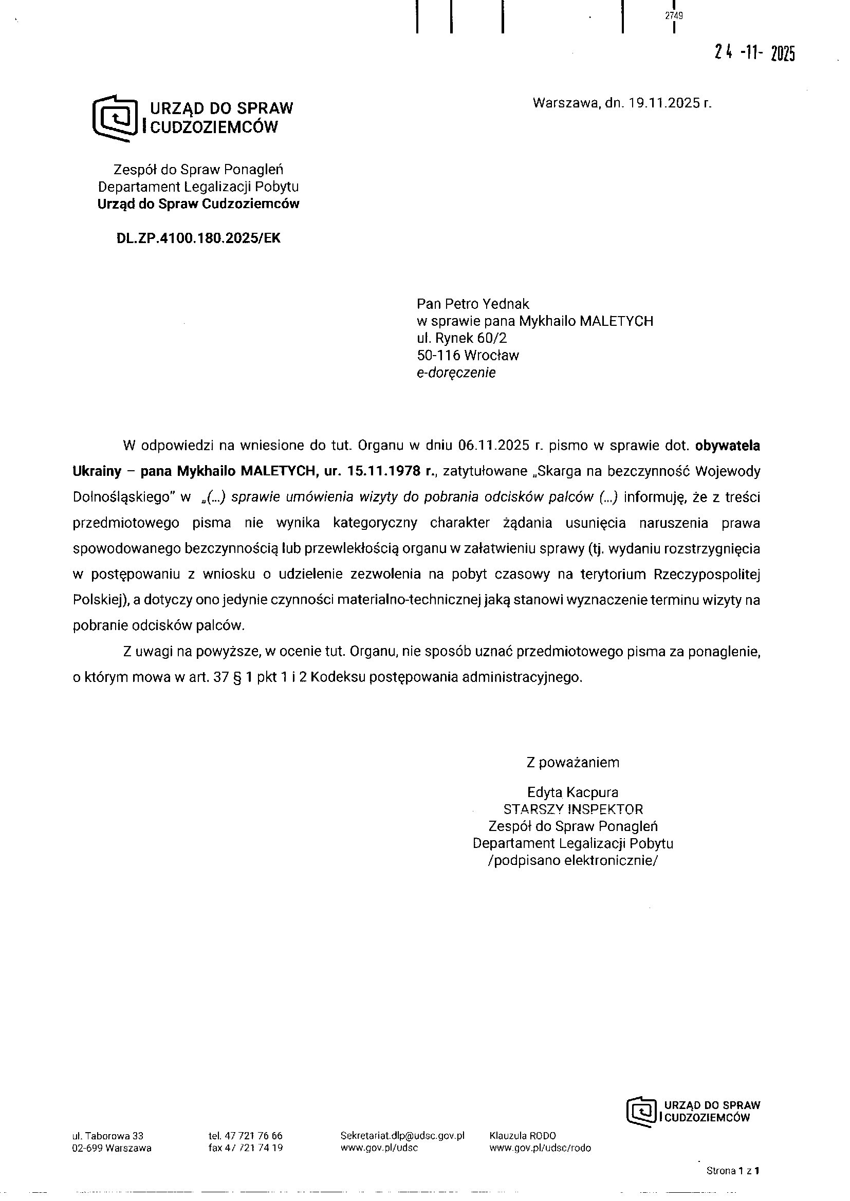 Urząd do Spraw Cudzoziemców