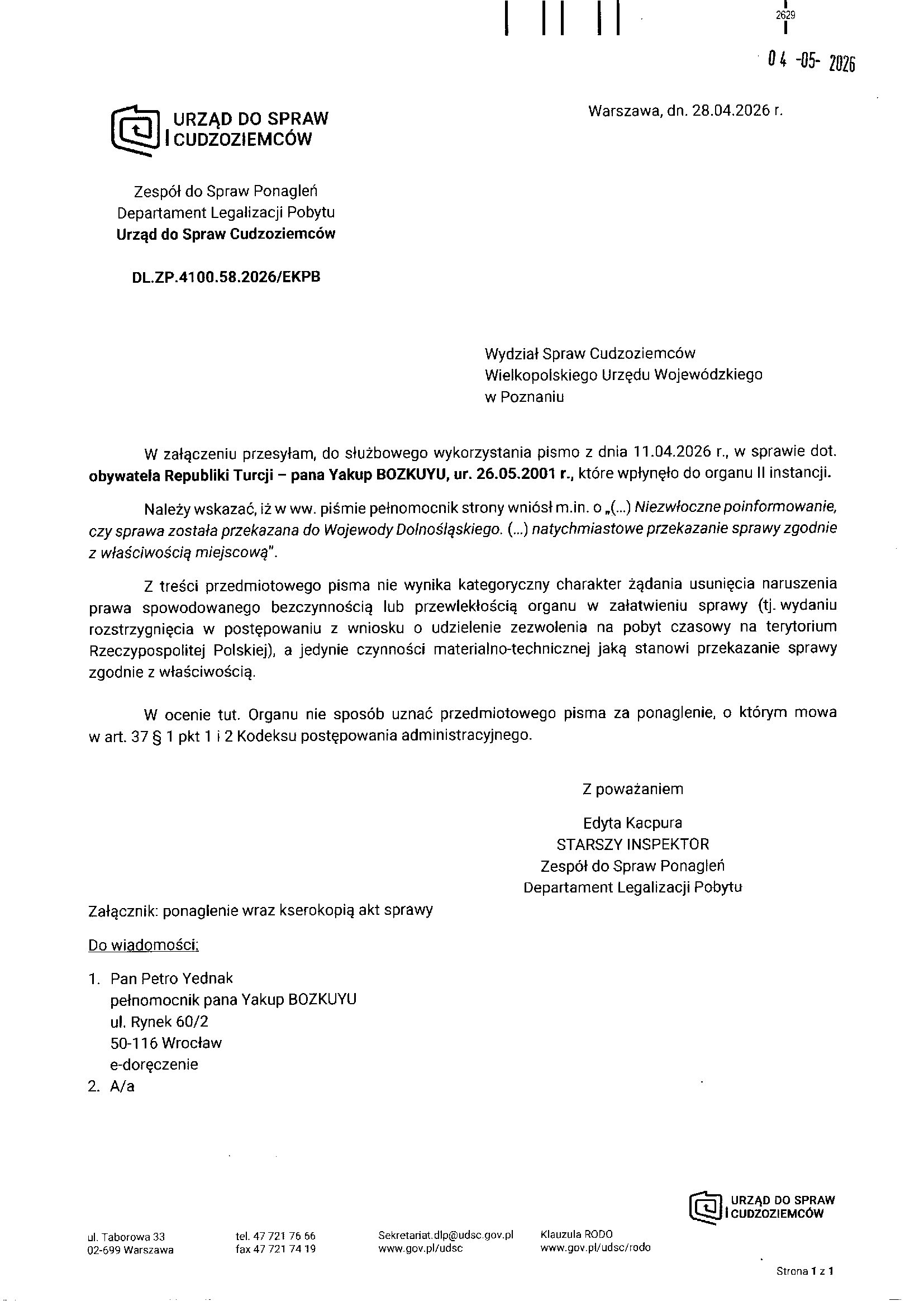 Urząd do Spraw Cudzoziemców