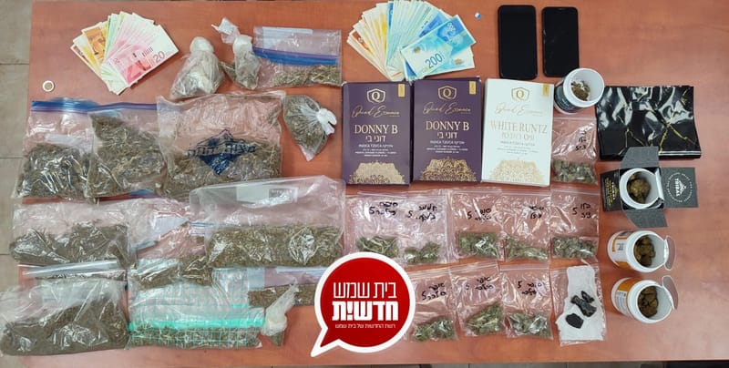 המחסן הנסתר: בביתו של תושב העיר אותר חומר חשוד כסם במשקל רב - החשוד נעצר