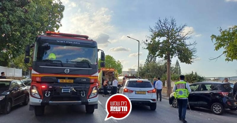 רחוב רש"י: הולכת רגל בת 8 נפגעה בתאונת דרכים - מצבה קשה