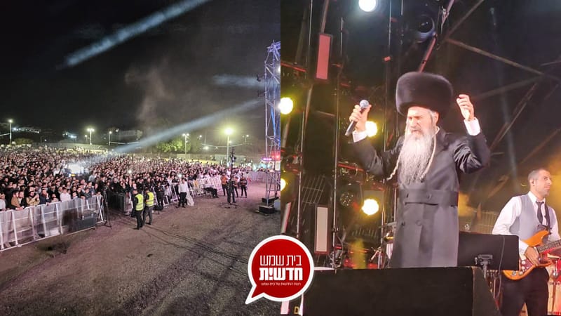 תיעוד מיוחד: שמחת בית השואבה של גדול הזמר מרדכי בן דוד בהשתתפות אלפי תושבים