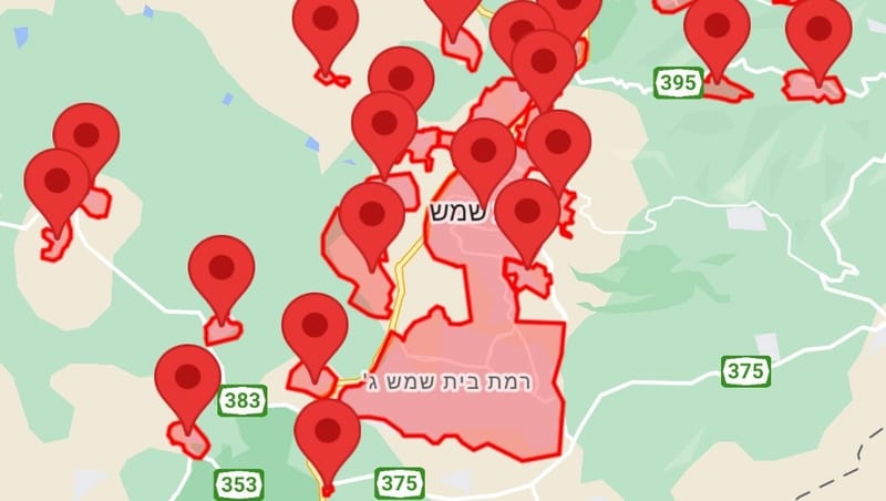בפעם השנייה בתוך חודש: אזעקה בעיר בית שמש בעקבות טיל מתימן