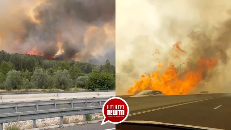 האש חזרה להשתולל סמוך לעיר: בצל מזג האוויר שריפת הענק כילתה כ-20 אלף דונם