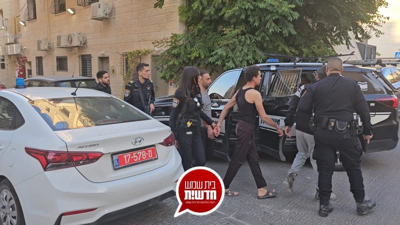 בעקבות מידע מדוייק: כוחות משטרה עצרו 7 שב"חים בדירה ברמת בית שמש ג'2