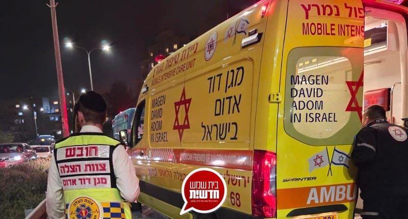 תיעוד דרמטי: רגעי התאונה בכניסה לרמה ג'  - הילדים חוצים את הכביש ונפגעים