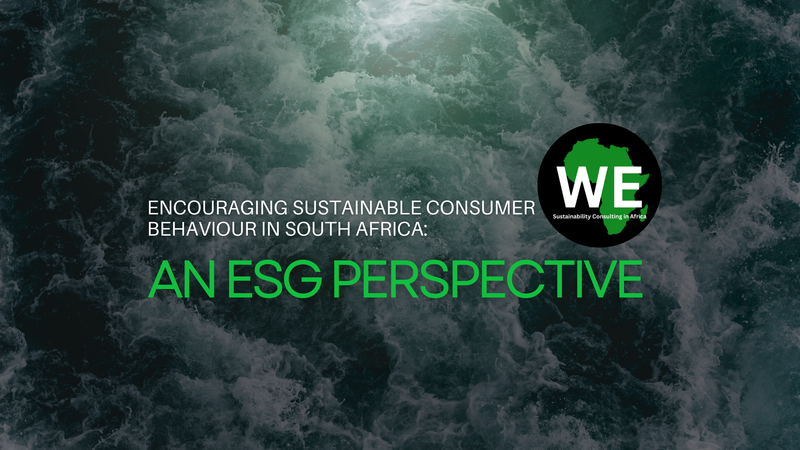 Encouraging Sustainable Consumer Behaviour in South Africa: An ESG Perspective