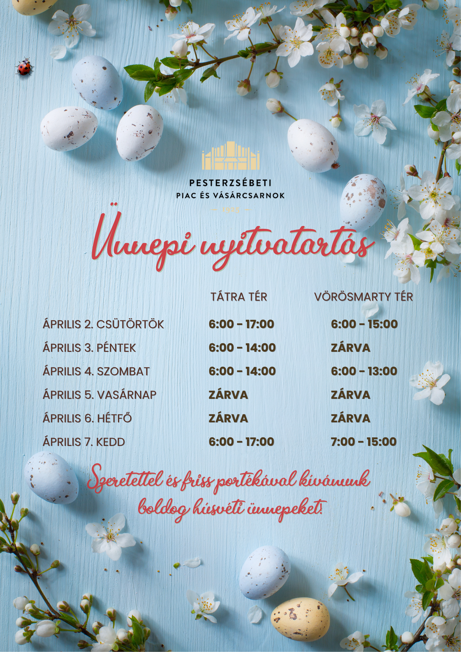 Ünnepi nyitvatartás 2026 húsvét