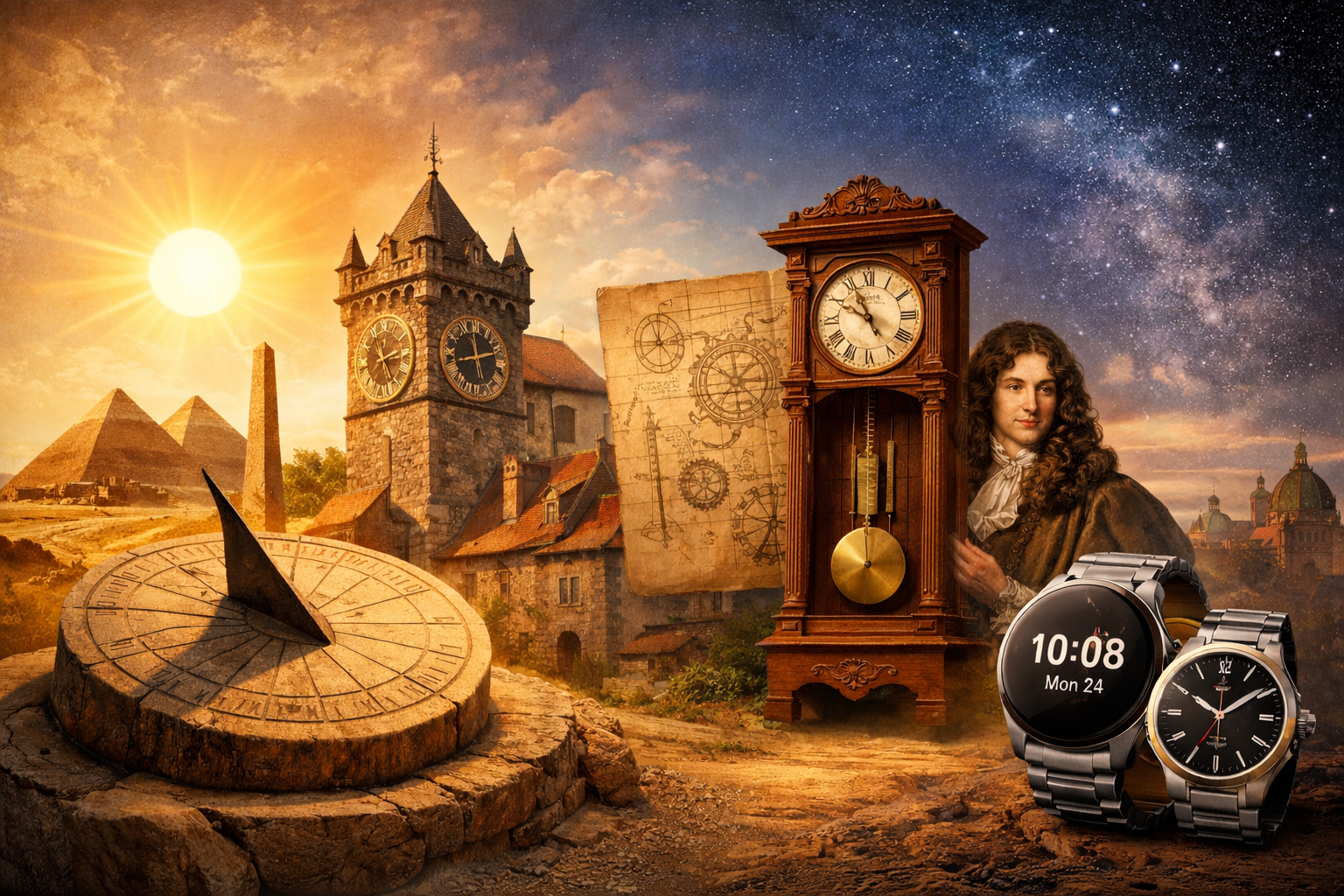 من ظلّ الشمس إلى الساعة الذكية: قصة قياس الزمن