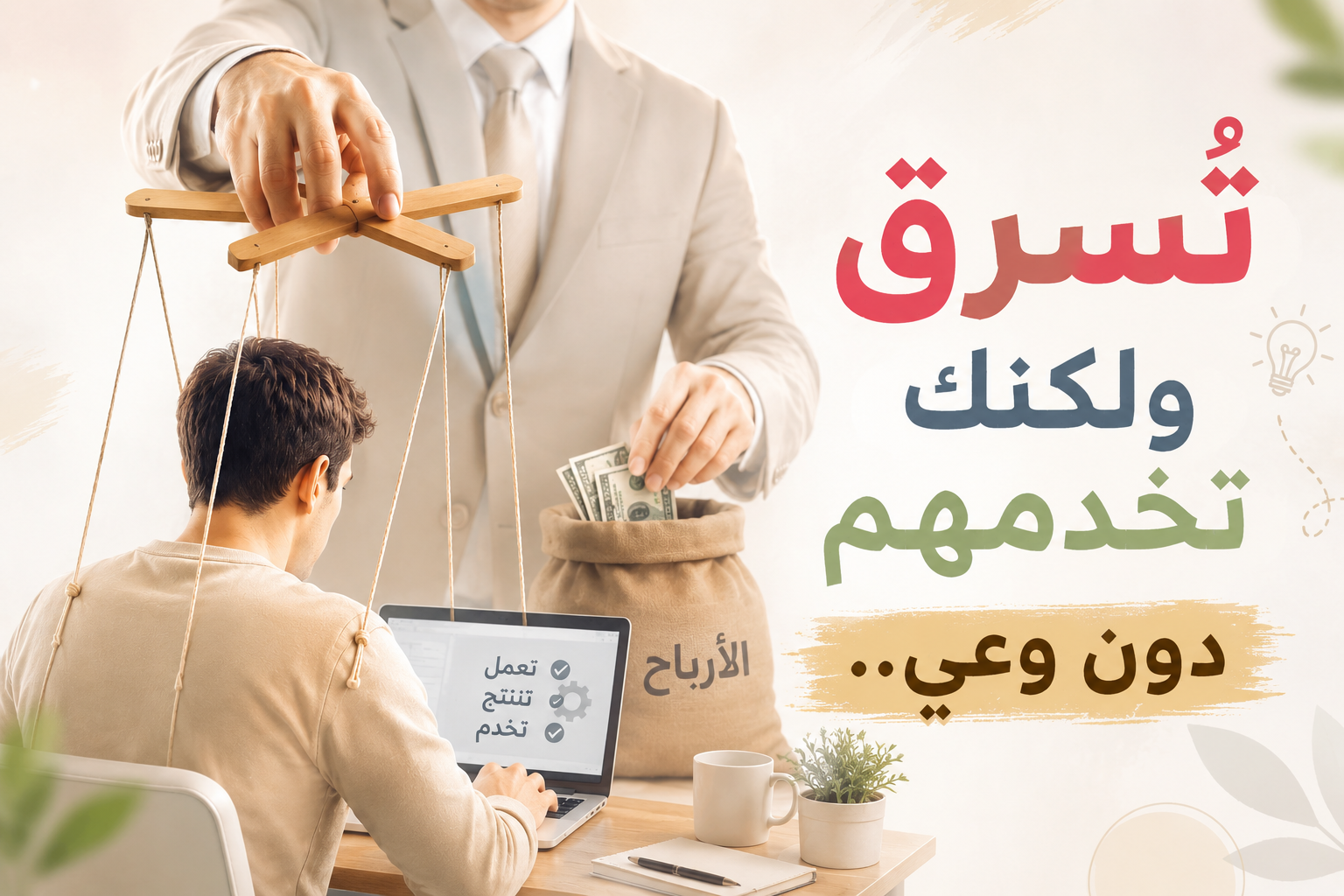 تُسرق ولكنك تخدمهم دون وعي..