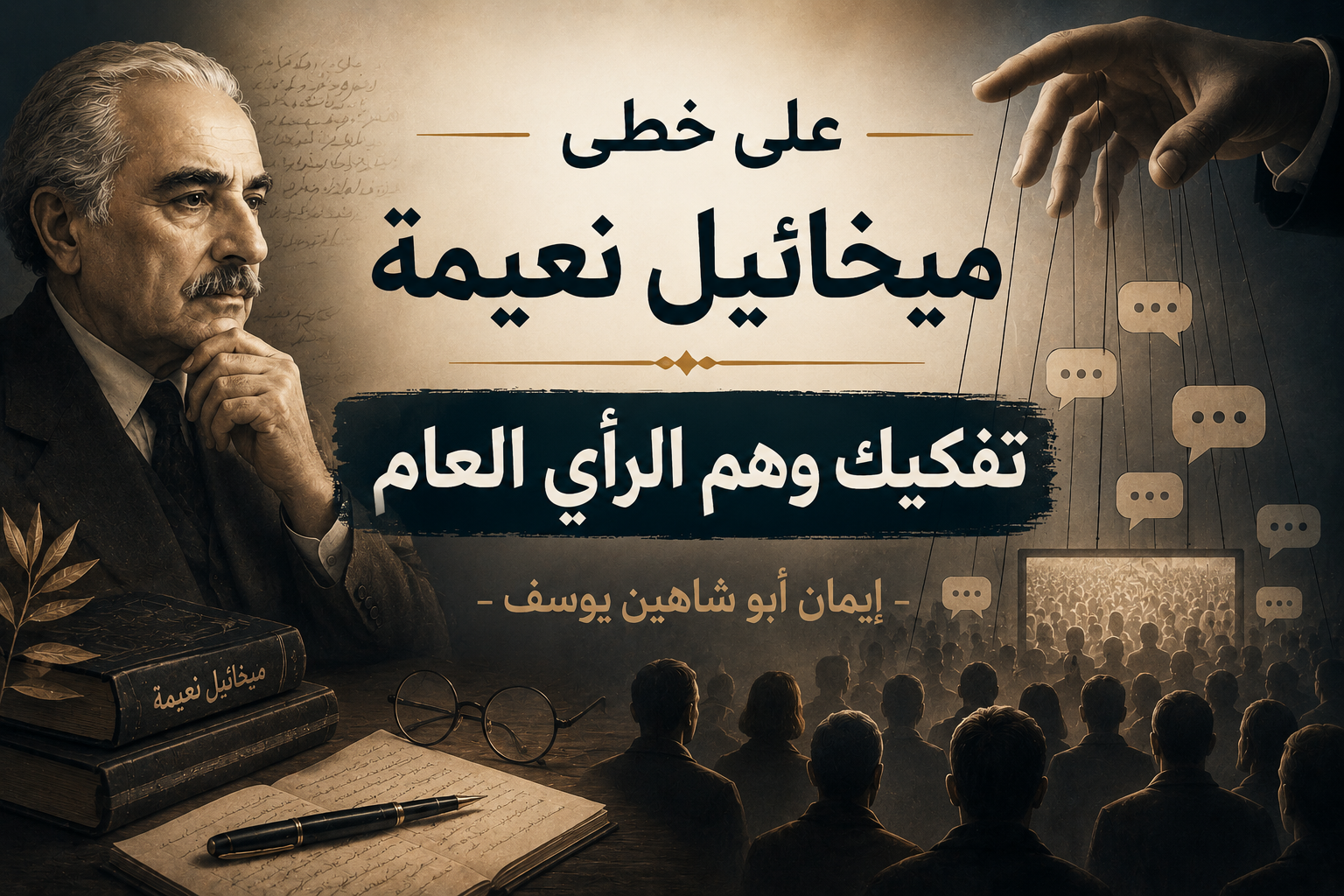 على خطى ميخائيل نعيمة:تفكيك وهم الرأي العام -إيمان أبو شاهين يوسف