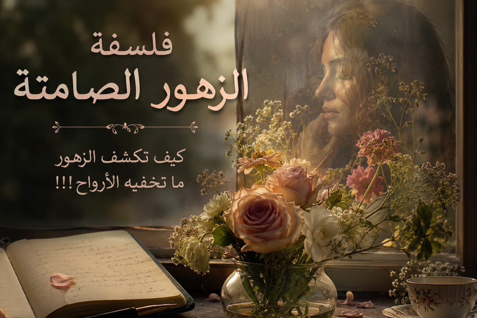 فلسفة الزهور الصامتة كيف تكشف الزهور ما تخفيه الأرواح!!!