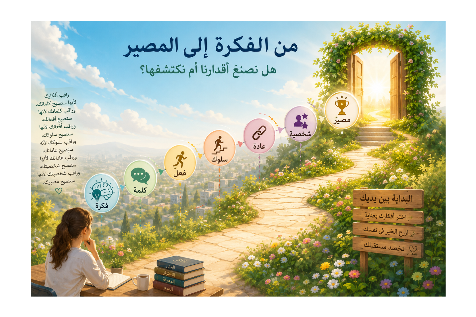 من الفكرة الى المصير: هل نصنع أقدارنا أم نكتشفها؟ إيمان أبو شاهين يوسف