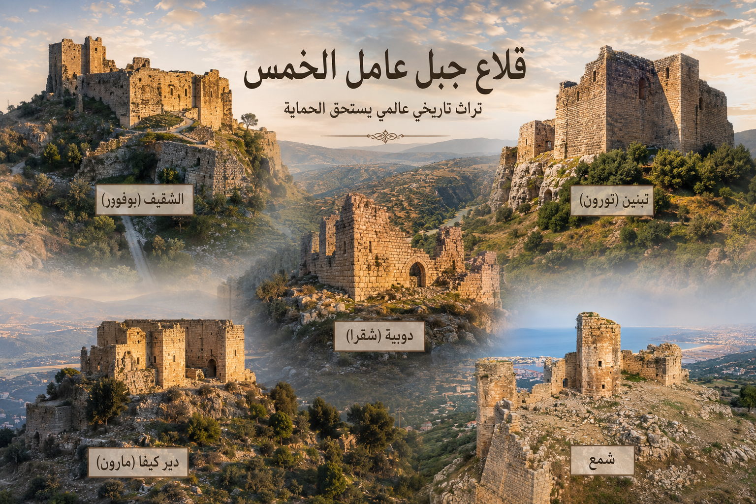 قلاع جبل عامل الخمس... تراثٌ لبناني عالمي يستحق الحماية
