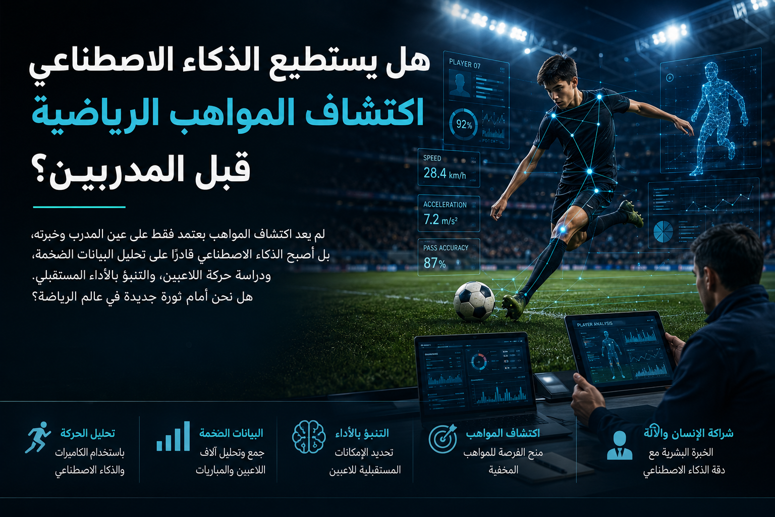 هل يستطيع الذكاء الاصطناعي اكتشاف المواهب الرياضية قبل المدربين؟