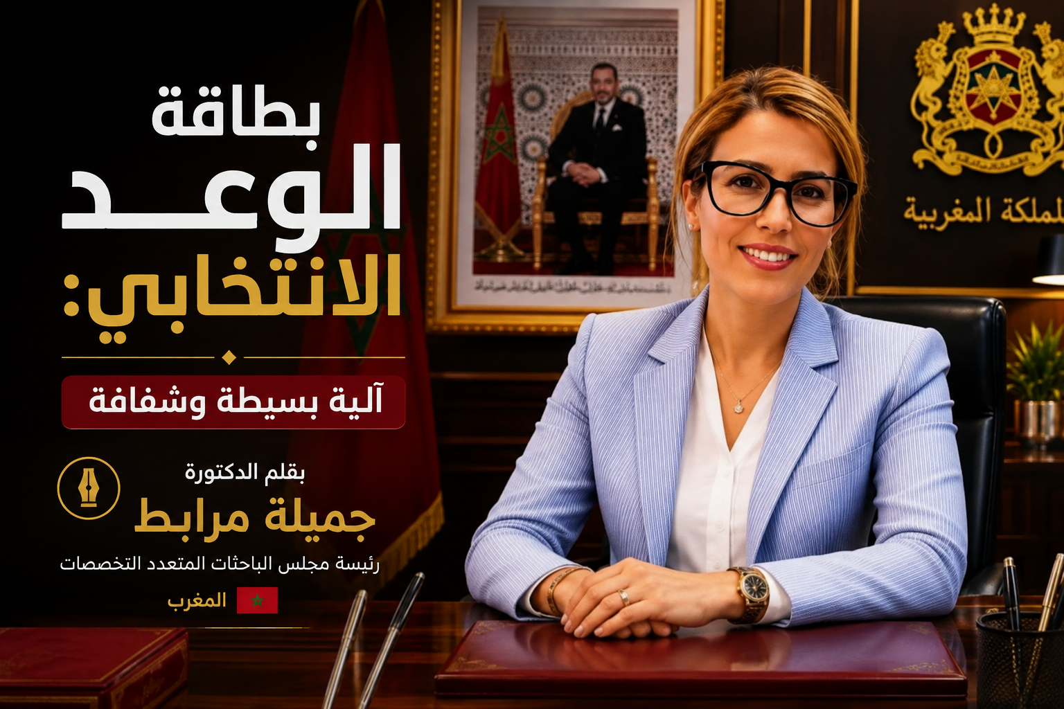 بطاقة الوعد الانتخابي: آلية بسيطة وشفافة- بقلم الدكتورة جميلة مرابط