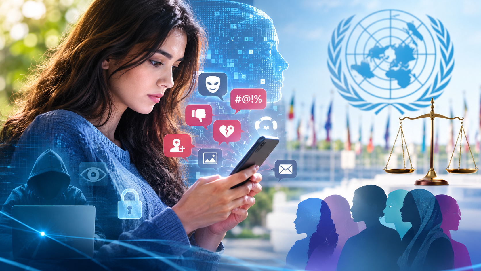 حقوق النساء والفتيات في العالم الرقمي: بين حرية التعبير والعنف الإلكتروني