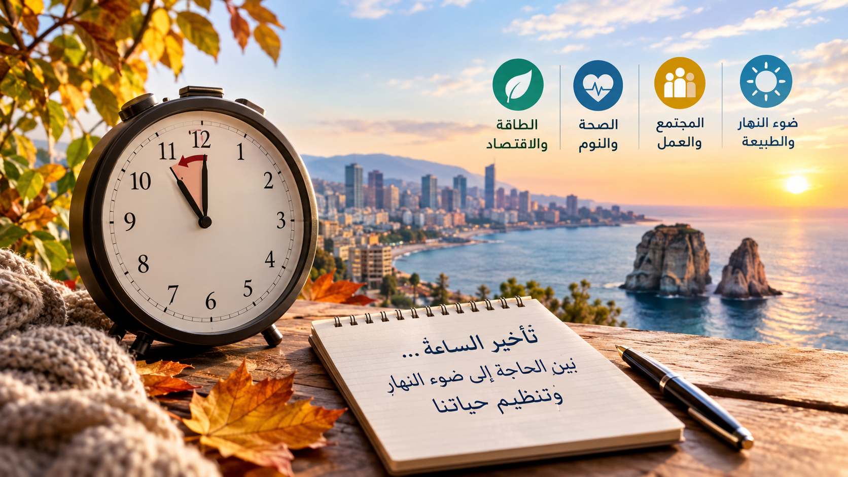 تأخير الساعة: الأسباب والمغزى… هل نغيّر الوقت أم نعيد تنظيم حياتنا؟