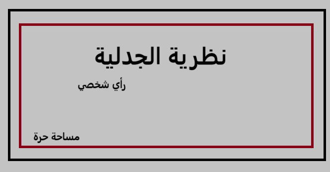 النَّظَرِيَّةُ الجَدَلِيَّةُ: