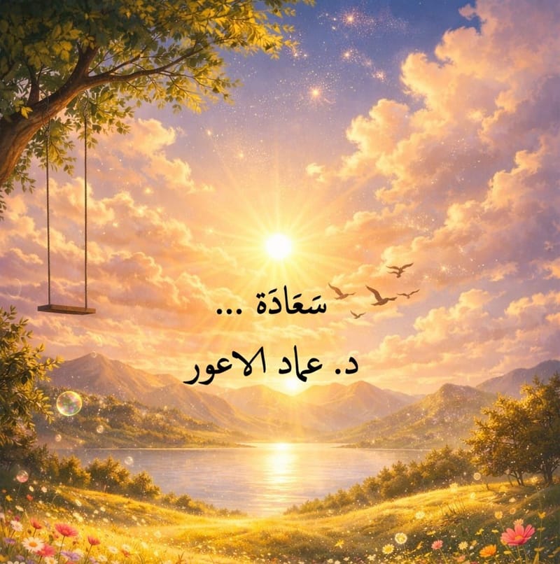 سَعَادَة ،،، 🍂- د. عماد الاعور