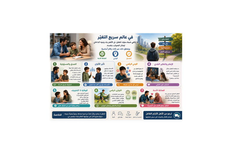 تربية أطفال صادقين ومرنين في عالم معقّد – خلاصة مركّزة - لينا صياغة