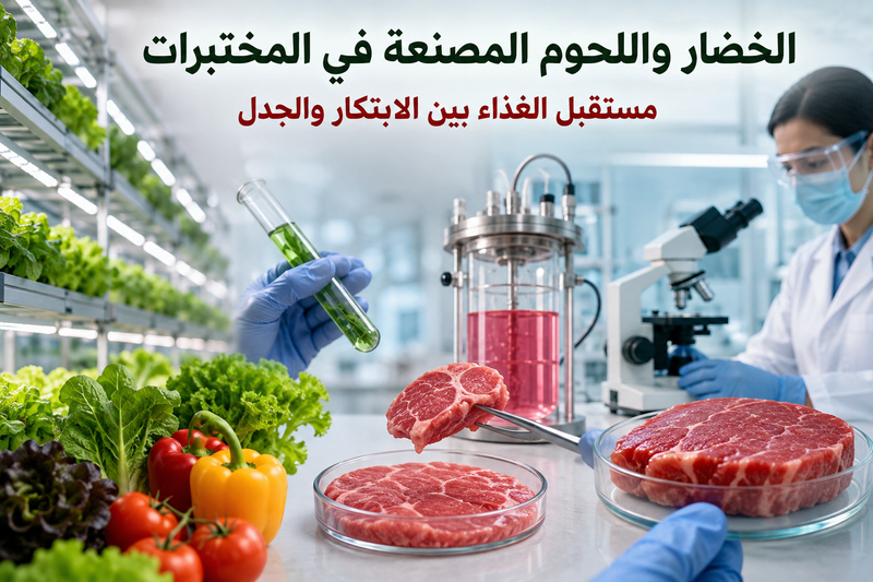 الخضار واللحوم المصنعة في المختبرات، مستقبل الغذاء بين الابتكار والجدل