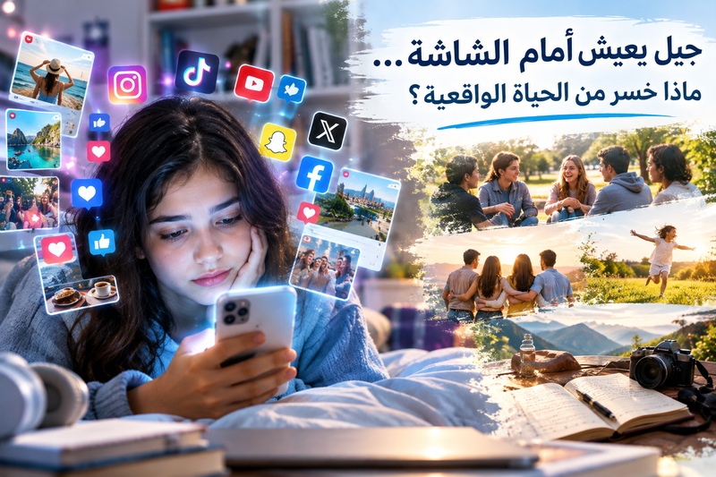 جيل يعيش أمام الشاشة... ماذا خسر من الحياة الواقعية؟