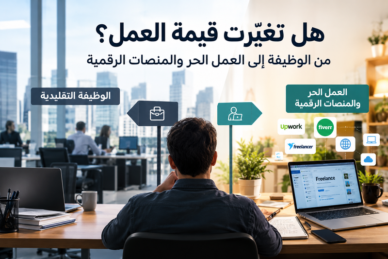هل تغيّرت قيمة العمل؟ من الوظيفة إلى العمل الحر والمنصات الرقمية