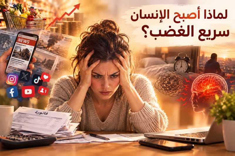 لماذا أصبح الإنسان سريع الغضب؟