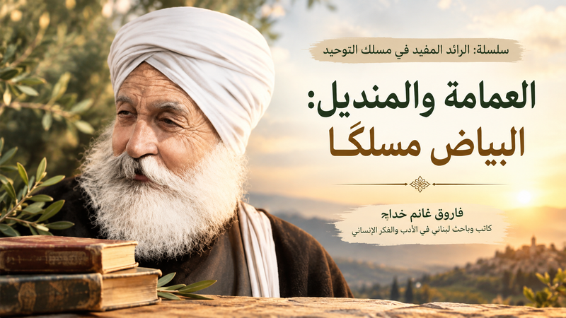 العمامة والمنديل: البياض مسلكًا( المقالة الأولى) - فاروق خداج