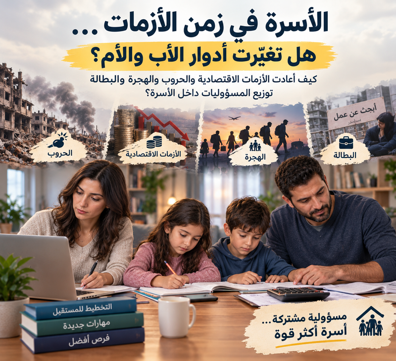الأسرة في زمن الأزمات... هل تغيّرت أدوار الأب والأم؟