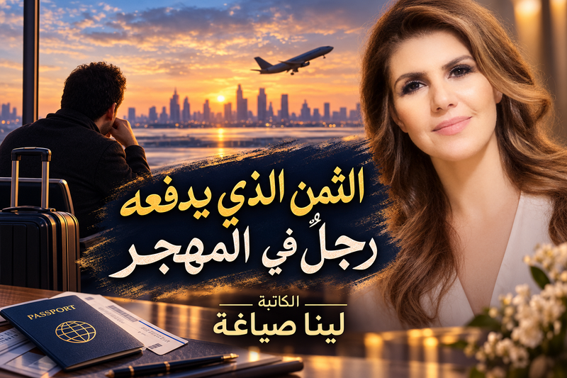 الثمن الذي يدفعه رجلٌ في المهجر - الكاتبة لينا صياغة