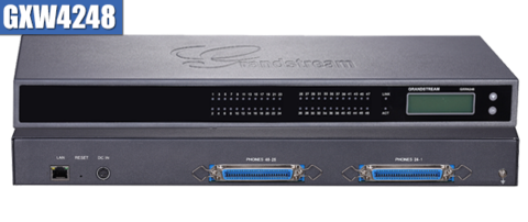 Grandstream GXW4248 - IP шлюз. 48xFXS, 1xLAN, (1GbE)Gigabit Ethernet