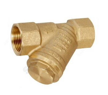 Эскиз Фильтр сетчатый Danfoss FVR Ду15 Ру25 со сливной пробкой муфтовый латунный (065B8235)
