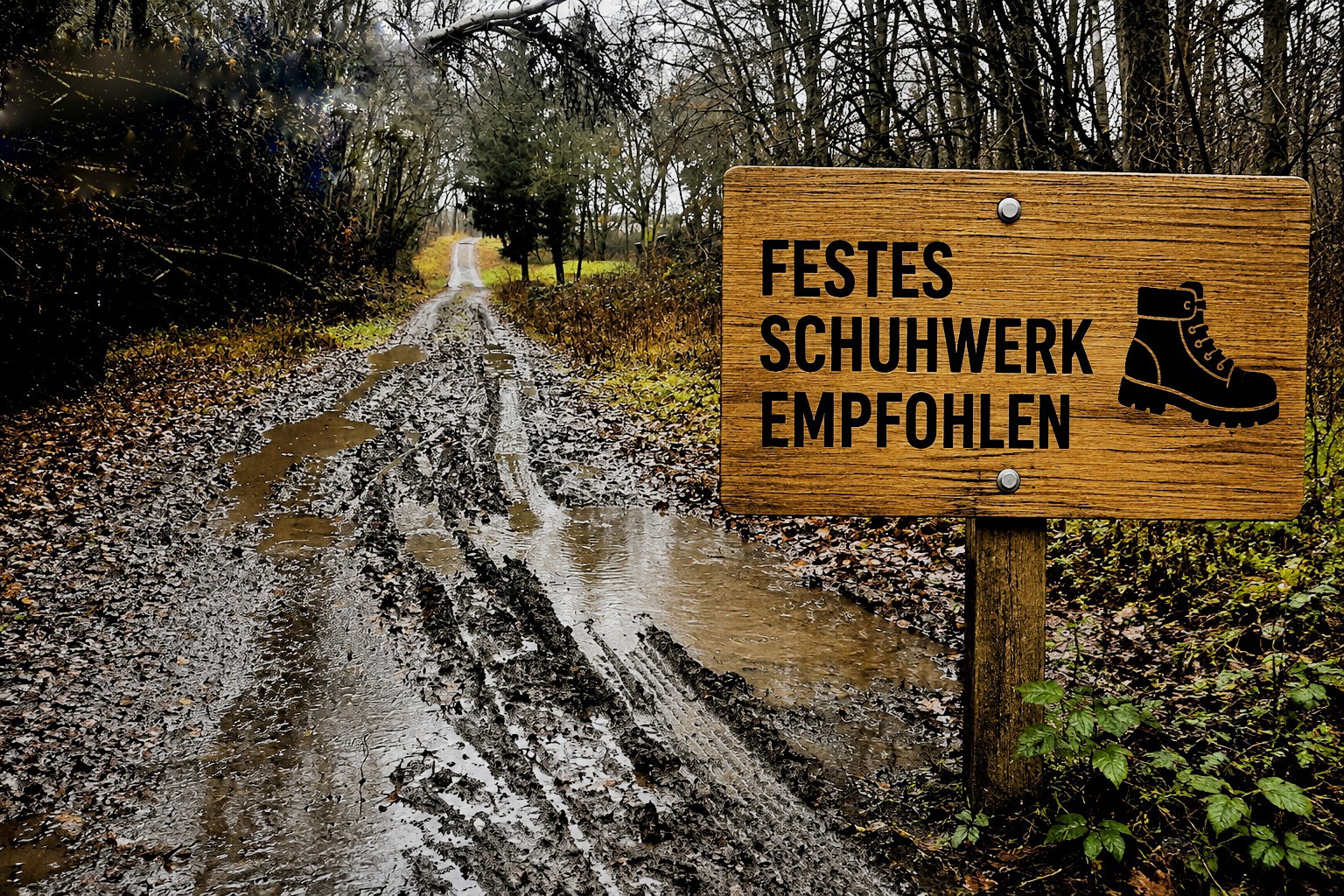 Festes Schuhwerk empfohlen