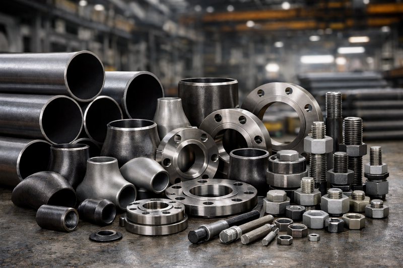 STEEL PIPE & FITTINGS & FASTENERS