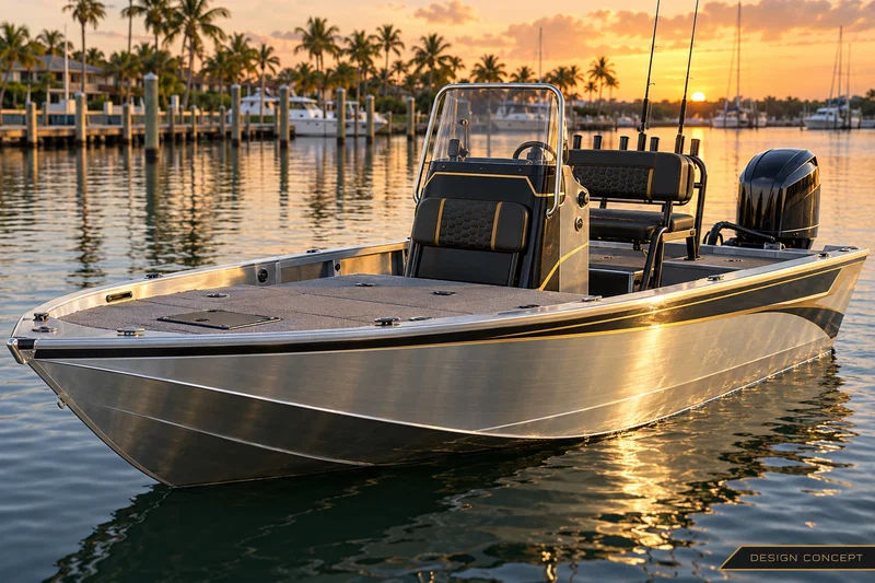 Aluminum Fishing Boat design concept
