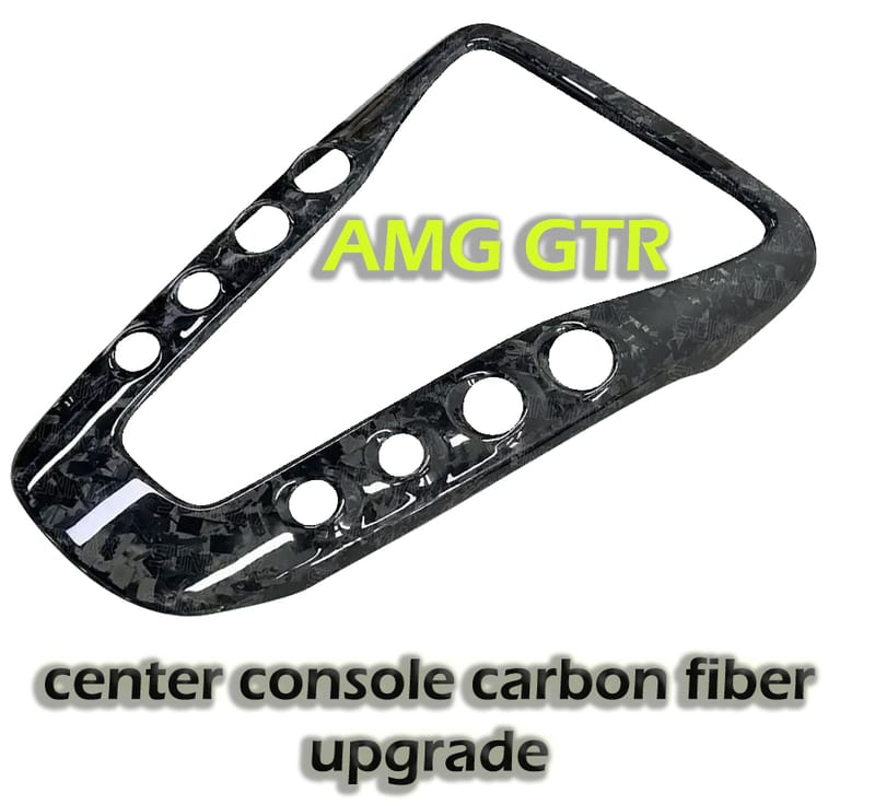 AMG GTR center console carbon fiber upgrade