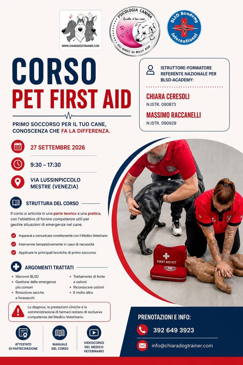 Corso Pet First Aid