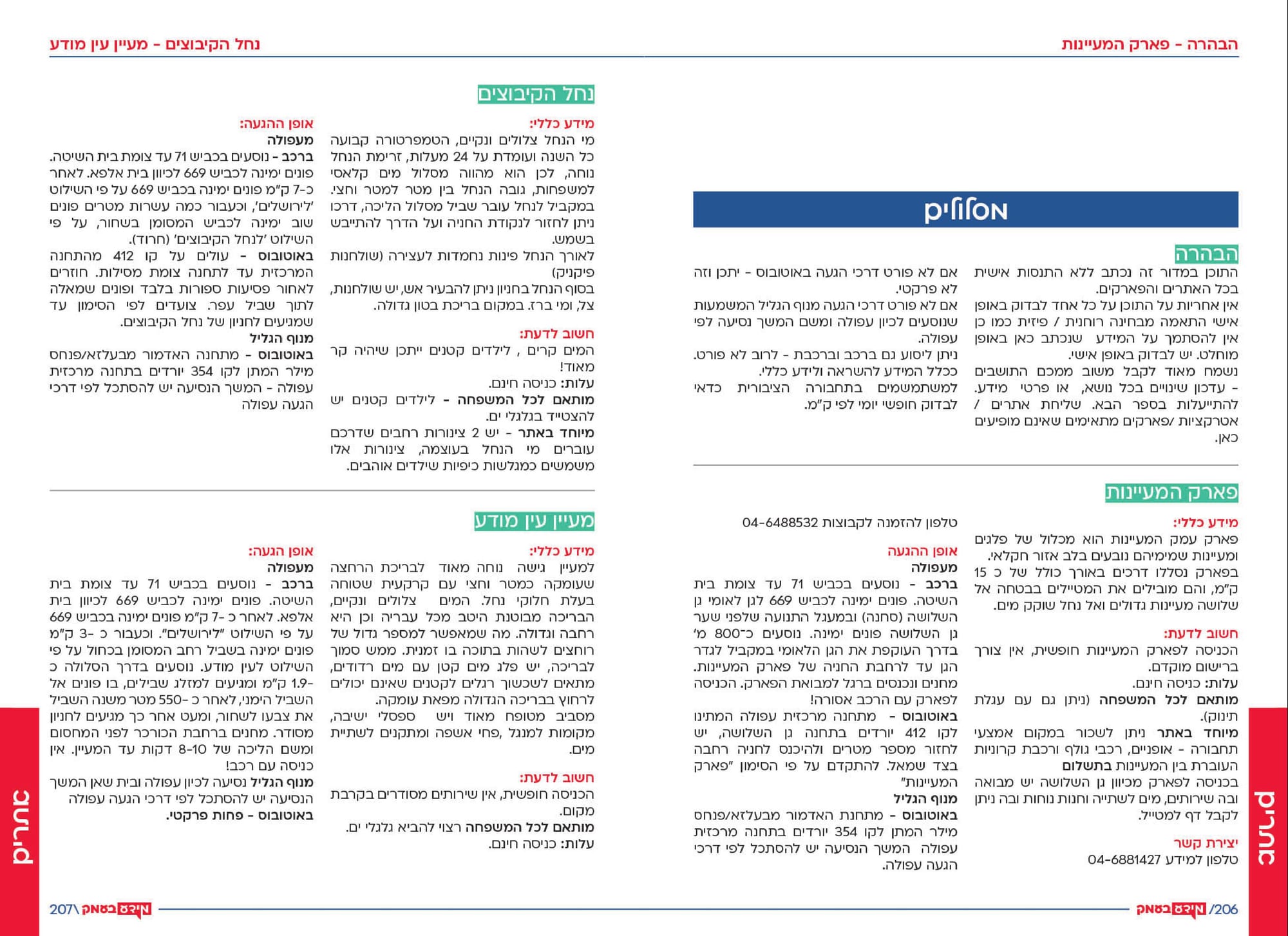 אתרים באזור 