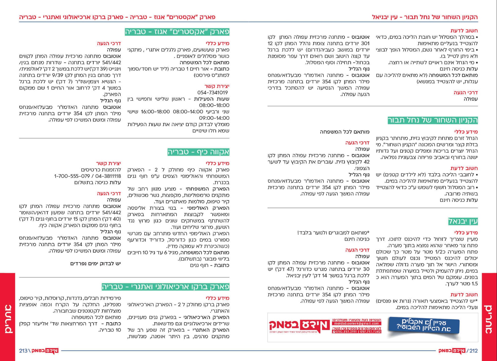 אתרים באזור 