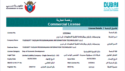 BAE Dubai Tax Registration Certificate
