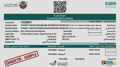 🇦🇪 official company registration — Dubai