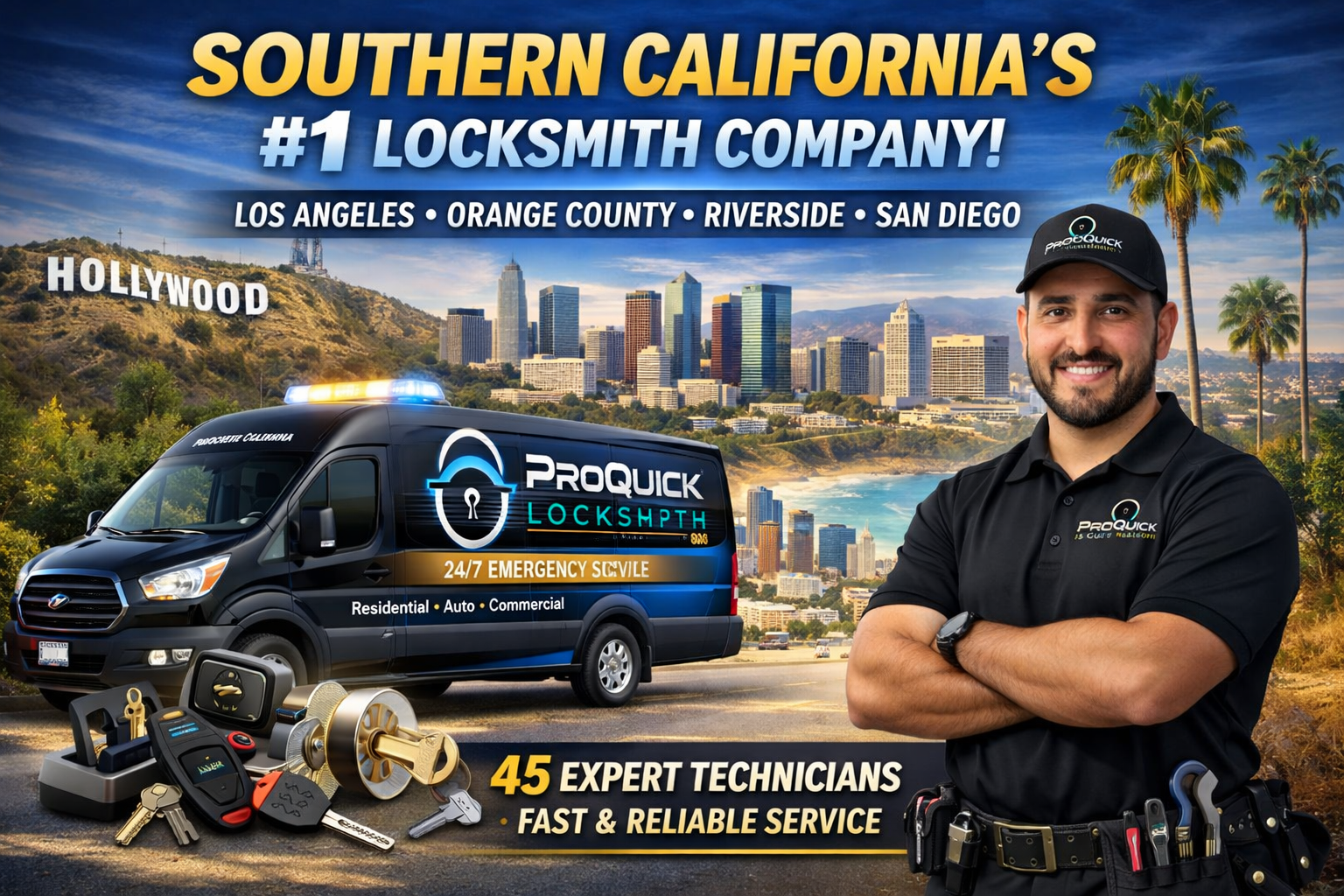Emergency Locksmith Services Across Southern California | ProQuick Locksmith