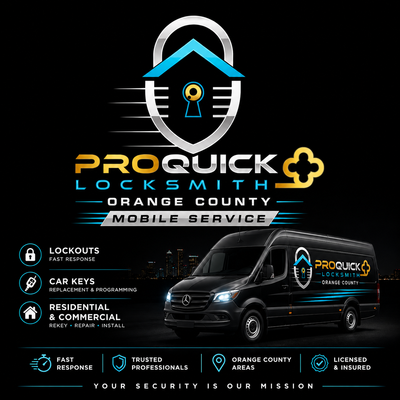 ProQuick Locksmith – Mobile Locksmith Services Across Orange County, CA