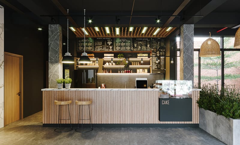 تصميم مقهى Coffee Shop