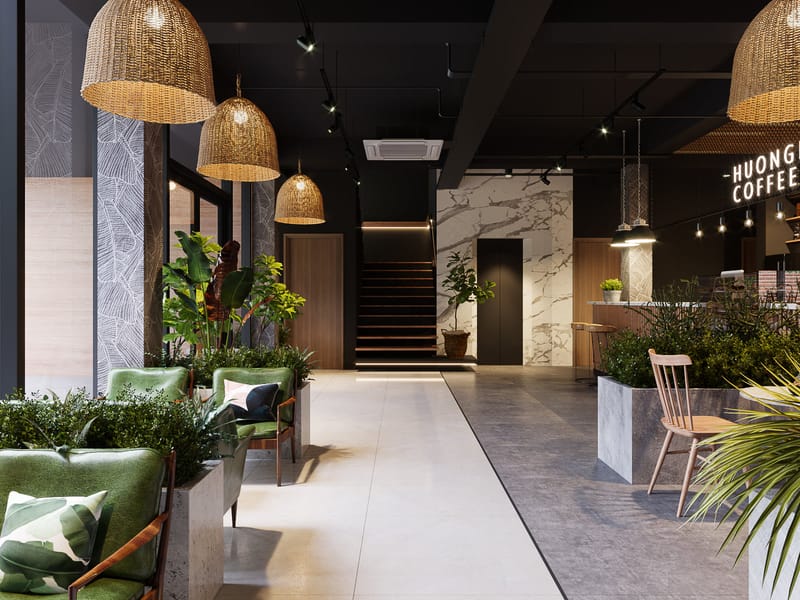 تصميم مقهى Coffee Shop