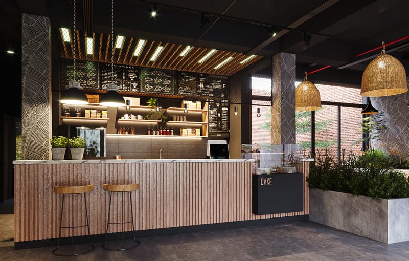 تصميم مقهى Coffee Shop