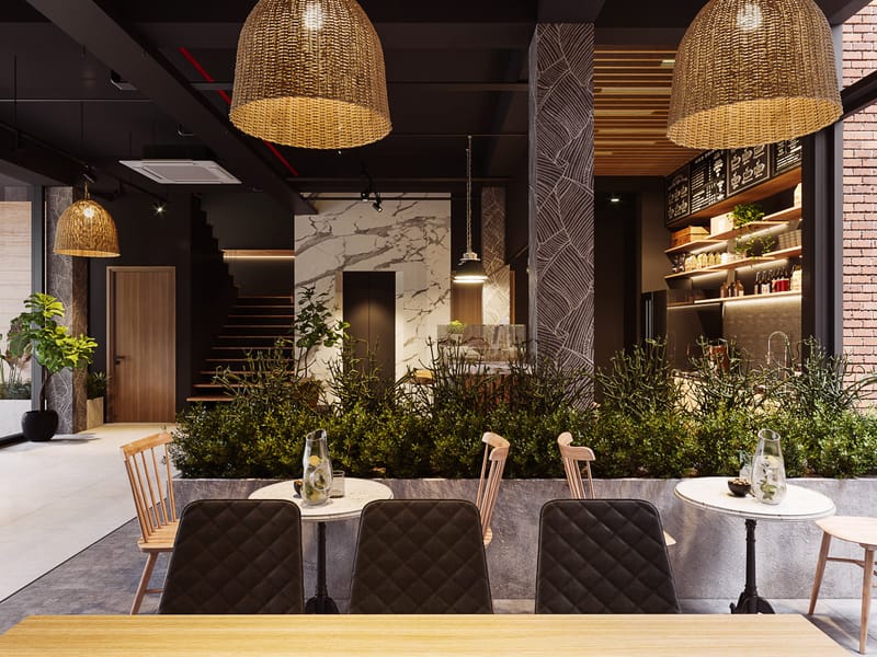 تصميم مقهى Coffee Shop