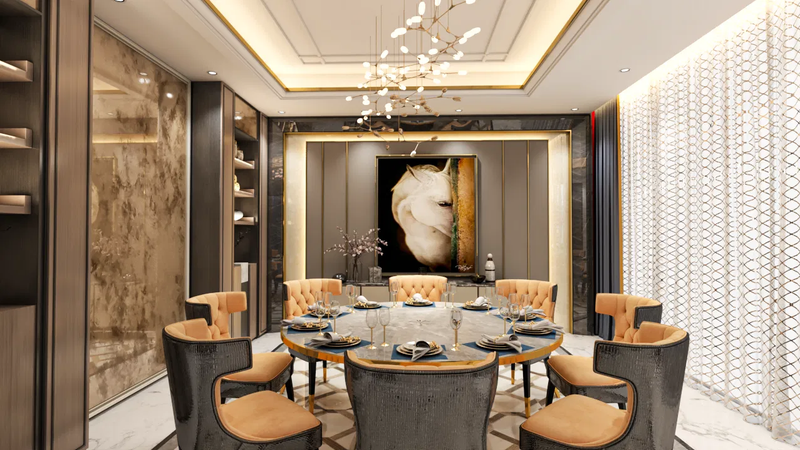 مجلس الرجال وغرفة الطعام